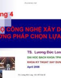 Bài giảng Kinh tế xây dựng: Chương 4 - Lương Đức Long