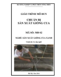 Giáo trình Chuẩn bị sản xuất giống cua - MĐ02: Sản xuất giống cua xanh