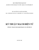 Giáo trình Kỹ thuật mạch điện tử - ThS. Nguyễn Duy Chuyên