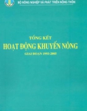 Khuyến nông - Tổng kết hoạt động giai đoạn 1993-2005: Phần 1