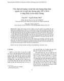 Ước tính trữ lượng và dự báo sản lượng khai thác nguồn lợi cá ngừ đại dương năm 2013-2014 ở vùng biển xa bờ miền Trung