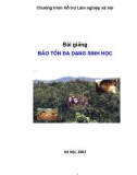 Bài giảng: Bảo tồn đa dạng sinh học