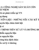 Bài giảng Công nghệ sản xuất đồ uống: Chương 2 - ThS. Nguyễn Ngọc Thuần