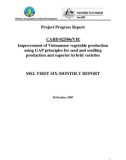 Dự án nông nghiệp Improvement of Vietnamese vegetable production using GAP principles for seed and seedling production and superior hybrid varieties MS2