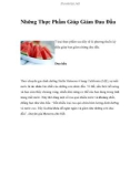 Những Thực Phẩm Giúp Giảm Đau Đầu