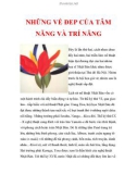 NHỮNG VẺ ĐEP CỦA TÂM NĂNG VÀ TRÍ NĂNG