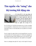 Tìm kiếm nguồn vốn 'nóng' cho thị trường bất động sản