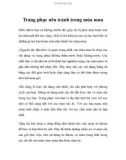 Trang phục nên tránh trong mùa mưa