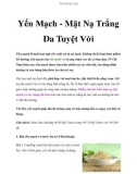 Yến Mạch - Mặt Nạ Trắng Da Tuyệt Vời