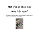 Mát trời ăn cháo mực nóng thật ngon