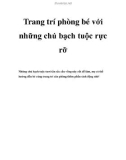 Trang trí phòng bé với những chú bạch tuộc rực rỡ