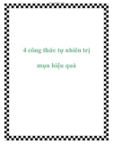 4 công thức tự nhiên trị mụn hiệu quả