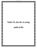 Nuôi vỗ, cho đẻ và ương nuôi cá hô