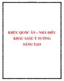 KHÚC QUỐC ÂN – NHÀ ĐIÊU KHẮC GIÀU Ý TƯỞNG SÁNG TẠO