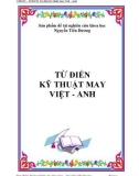 Từ điển Kỹ thuật may Việt - Anh