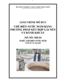 Giáo trình Chế biến nước mắm bằng phương pháp kết hợp gài nén và đánh khuấy - MĐ04: Chế biến nước mắm