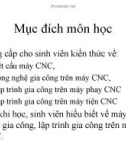 Bài giảng Công nghệ gia công trên máy CNC