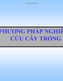 Bài giảng Phương pháp nghiên cứu cây trồng