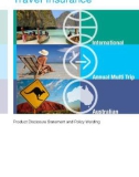 Travel Insurance: Product Disclosure Statement and Policy Wording