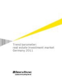 Trend Barometer Real Estate Investment Market Germany 2011