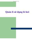 Bài giảng Kinh tế năng lượng: Quản lý sử dụng lò hơi