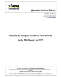 Trends in the European Investment Fund Industry in the Third Quarter of 2012