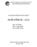 Tài liệu hướng dẫn kỹ thuật nuôi tôm sú - lúa