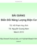 Bài giảng Biến đổi năng lượng điện cơ: Chương 5 - TS. Hồ Phạm Huy Ánh