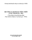 bộ công cụ Đánh giá nông thôn có sự tham gia – pra (Ứng dụng trong phương pháp phát triển kỹ thuật có sự tham gia – ptd): phần 1