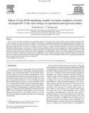 Effects of wire-EDM machining variables on surface roughness of newly developed DC 53 die steel: Design of experiments and regression model