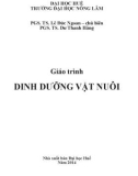 Giáo trình Dinh dưỡng vật nuôi: Phần 1