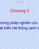 Bài giảng Chương 3: Phương pháp nghiên cứu và phát triển hệ thống canh tác