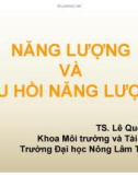 Bài giảng Năng lượng và thu hồi năng lượng