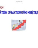 Bài giảng môn học Các quá trình cơ bản trong công nghệ thực phẩm: Chương 1 - Dương Văn Trường