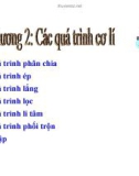 Bài giảng môn học Các quá trình cơ bản trong công nghệ thực phẩm: Chương 2 - Dương Văn Trường