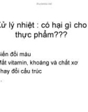 Bài giảng môn học Các quá trình cơ bản trong công nghệ thực phẩm: Chương 8 - Dương Văn Trường