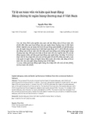 Tỷ lệ an toàn vốn và hiệu quả hoạt động: Bằng chứng từ ngân hàng thương mại ở Việt Nam