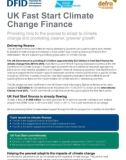 UK Fast Start Climate Change Finance