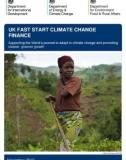 UK FAST START CLIMATE CHANGE FINANCE - 2012