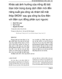 Khảo sát ảnh hưởng của nồng độ bột titan trộn trong dung dịch điện môi đến năng suất gia công và nhám bề mặt thép SKD61 sau gia công tia lửa điện với điện cực đồng phân cực ngược