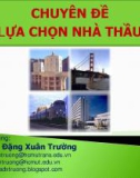 Bài giảng Chuyên đề lựa chọn nhà thầu