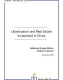 Urbanization And Real Estate Investment In China