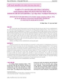 Nghiên cứu chuyển đổi giới tính cá rô đồng Anabas testudineus (Bloch, 1972) bằng phương pháp ngâm hormone Diethylstilbestrol tại trại thực nghiệm Ninh Phụng