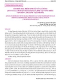 Tìm hiểu đặc điểm sinh sản của sá sùng (Sipunculus robustus Keferstein, 1865) tại vùng triều ven biển Cam Ranh - Khánh Hòa