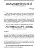 Ứng dụng các bộ biến đổi điện tử công suất trong điều khiển nối lưới cho tuabin gió và nguồn pin mặt trời