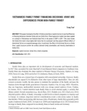 Vietnamese family firms' financing decisions: What are differences from non family firms?