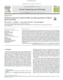 Neutronic analysis of control rod effect on safety parameters in Tehran Research Reactor