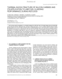 Thermal shock fracture of silicon carbide and its application to lwr fuel cladding performance during reflood