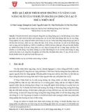 Hiệu quả kích thích sinh trưởng và nâng cao năng suất của vi khuẩn bacillus cho cây lạc ở Thừa Thiên Huế