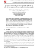 Đa dạng thành phần loài thực vật phân bố ở đồi Hồng, thành phố Phan Thiết, tỉnh Bình Thuận